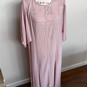 NWT Anthropologie Sheer Pink Dress